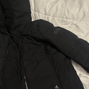 Calvin Klein Black Hooded Puffer Jacket